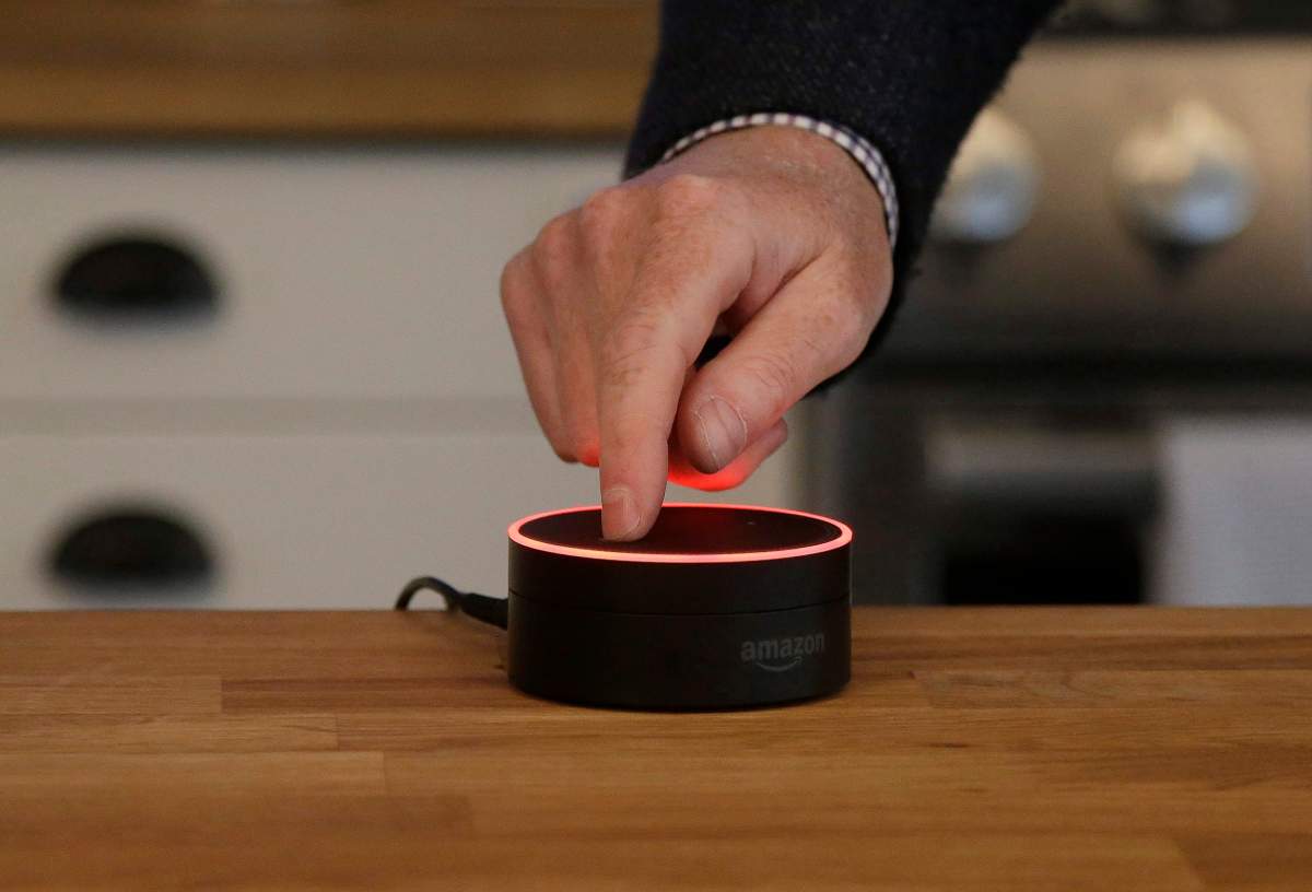 An Amazon Echo Dot. (AP Photo/Jeff Chiu, File)