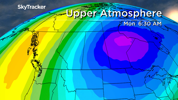 An extension of the polar vortex drops into Saskatchewan and Manitoba for Christmas Day.