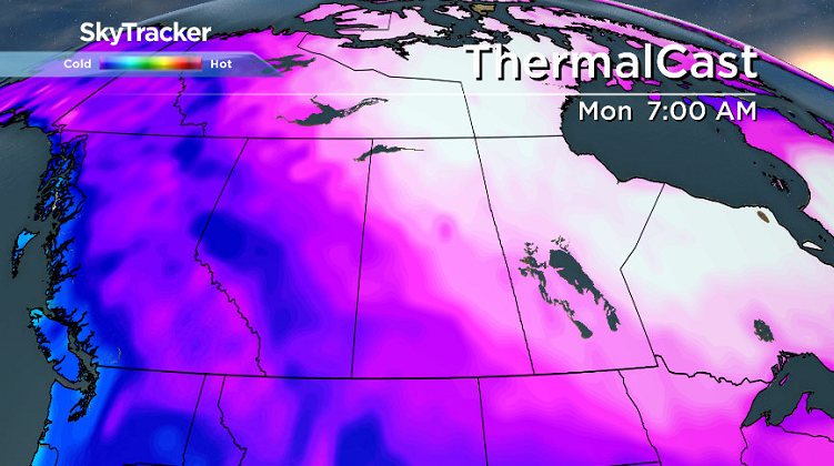 Arctic air dives right into central Saskatchewan for Christmas.
