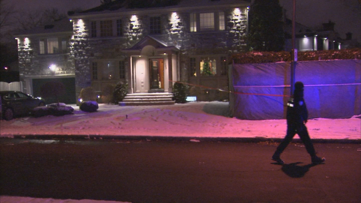 Montreal police are investigating after an incendiary object was thrown through the windo of a private residence in Town of Mount Royal Sunday night, Dec. 10, 2017.