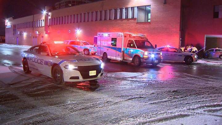 Scene of a shooting in Brampton Sunday morning.