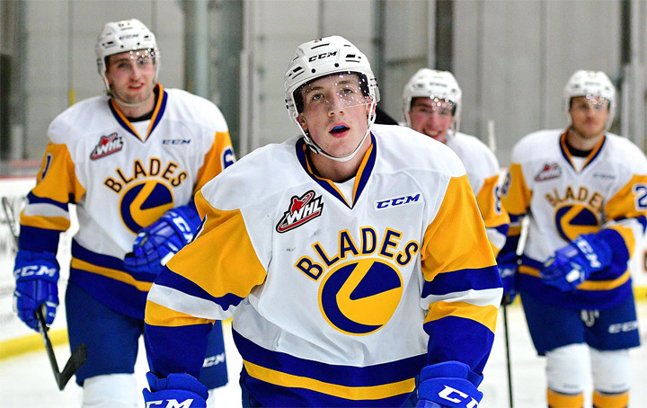 Saskatoon Blades trade Cameron Hebig to the Regina Pats in a three-way deal also involving the Medicine Hat Tigers.