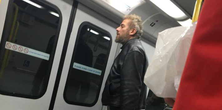 A picture of the man believed to have hurled obscene remarks at a Muslim woman on the Canada Line on Dec. 4, 2017.