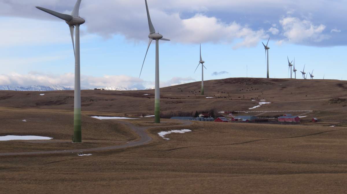Enel Green Power will build two wind farms in Pincher Creek, including the Castle Rock Wind Farm, which is pictured above.