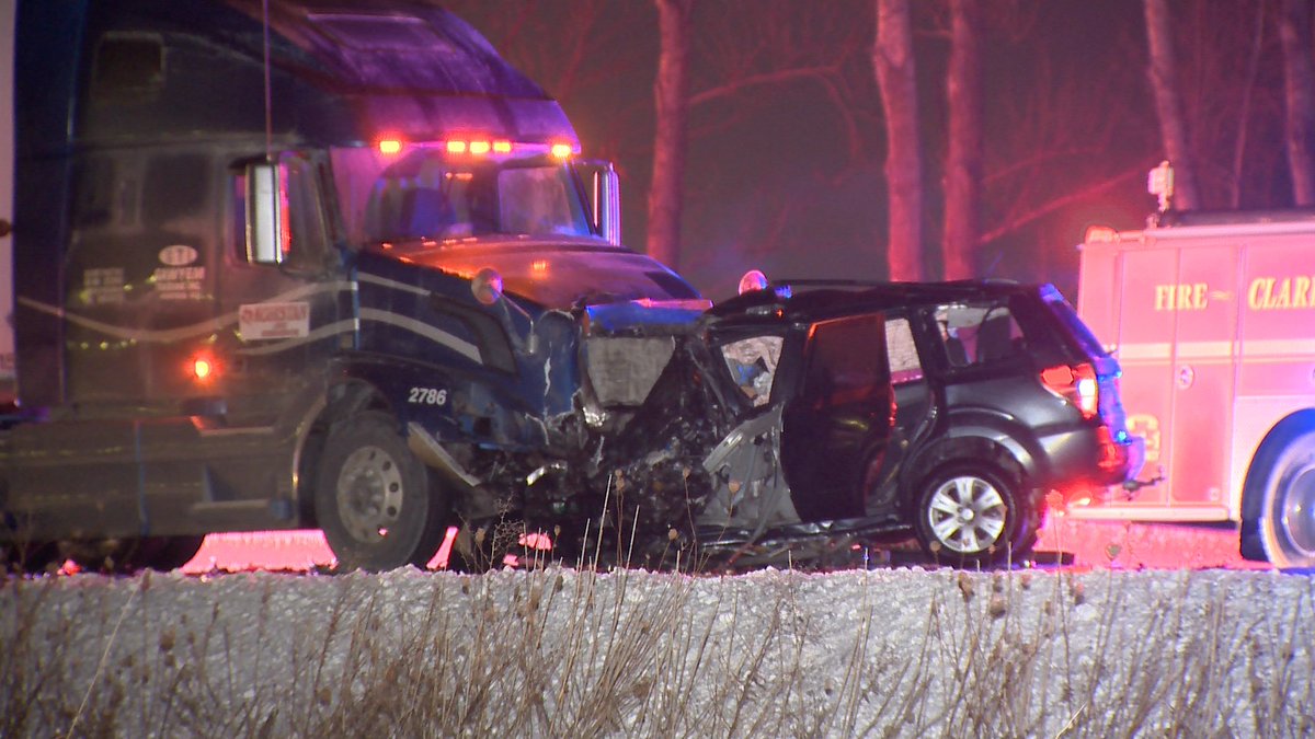 One person has died following a fatal head-on collision between an SUV and a transport-truck on the EB 401 in Bowmanville on Saturday, December 16th. 