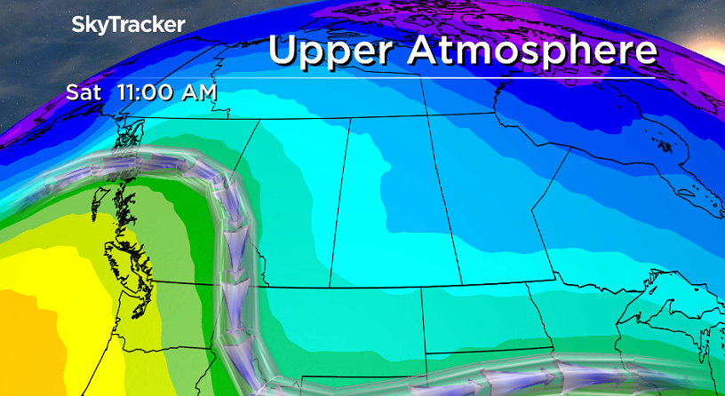 Cooler air finally drops into central Saskatchewan this weekend.