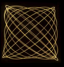 An example of the “spirograph” style images produced by Zamboni and Carvalho. Photo by Natasha Vesper.