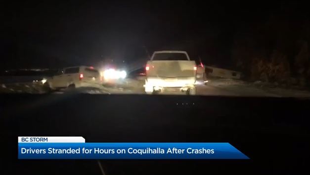 It was chaos for many drivers attempting to drive the Coquihalla Highway on Thursday.