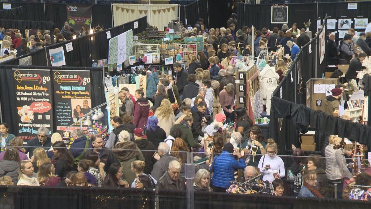 Hundreds of shoppers visited Prospera Place for Culture Craft's annual holiday market. 