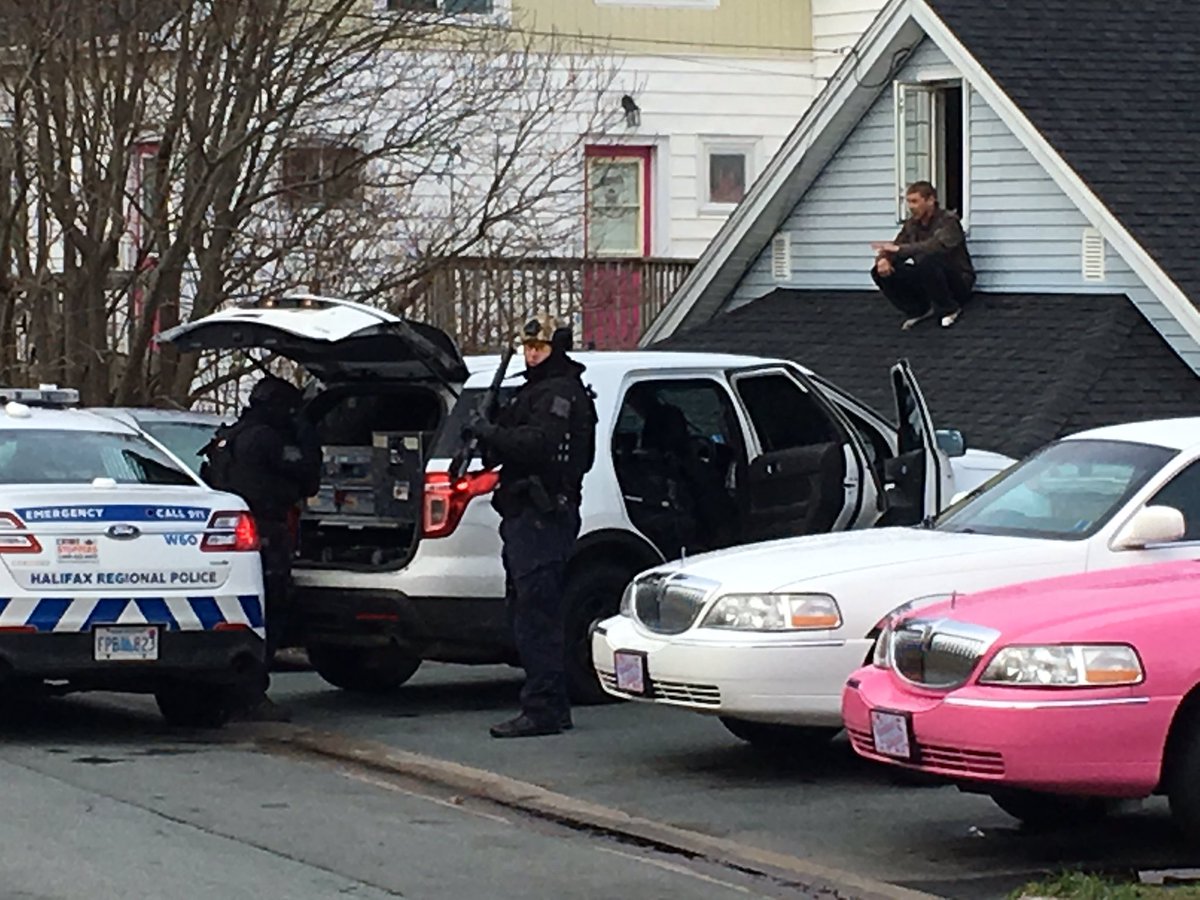 Halifax Regional Police were called to a home on Evans Avenue on Tuesday morning for a report of a barricaded person.