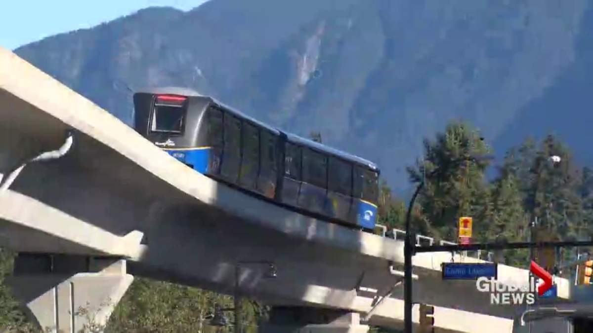 The Sky Train Evergreen Line.