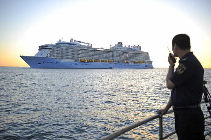 Ovation Of the Seas, owned by Royal Caribbean International (RCI), arrives in China. 