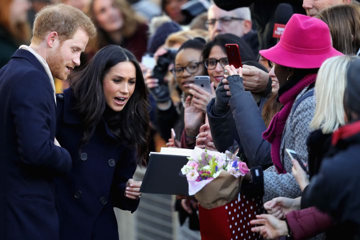 Prince Harry, Meghan Markle arrive in Nottingham for first public event - image