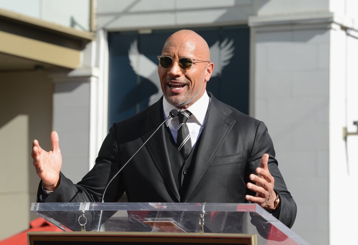 Dwayne Johnson honoured with star on The Hollywood Walk Of Fame held on Dec. 13, 2017 in Hollywood, California.  (Photo by ).