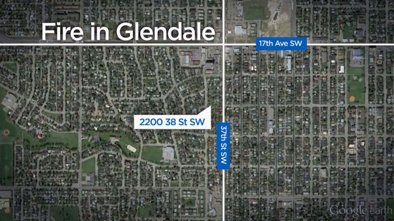 The Calgary Fire Department responded to a house fire in the 2200 block of 38 Street S.W. on Monday, Dec. 11, 2017. 