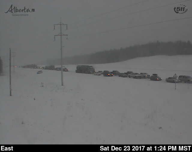 A portion of Highway 43 was closed Saturday following two major collisions.