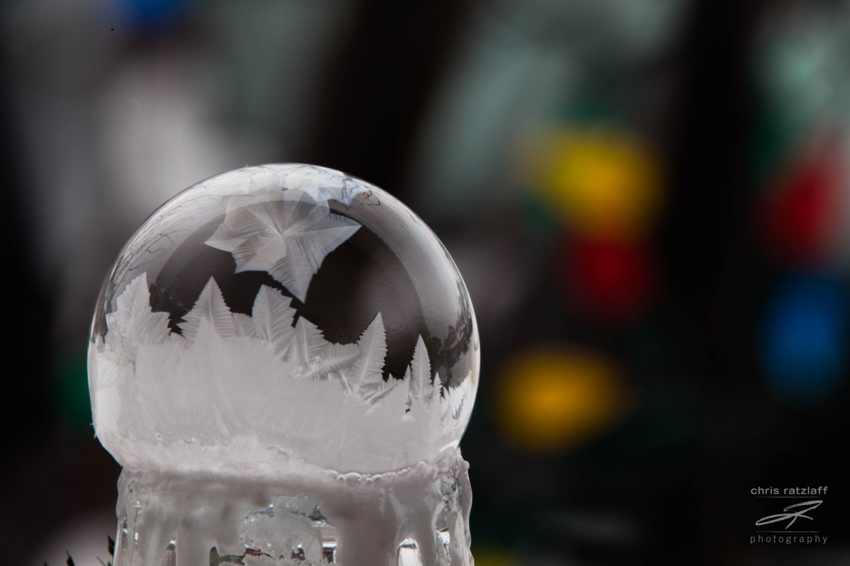 Calgary photographer Chris Ratzlaff's photos and video of frozen bubbles have become an internet sensation. 