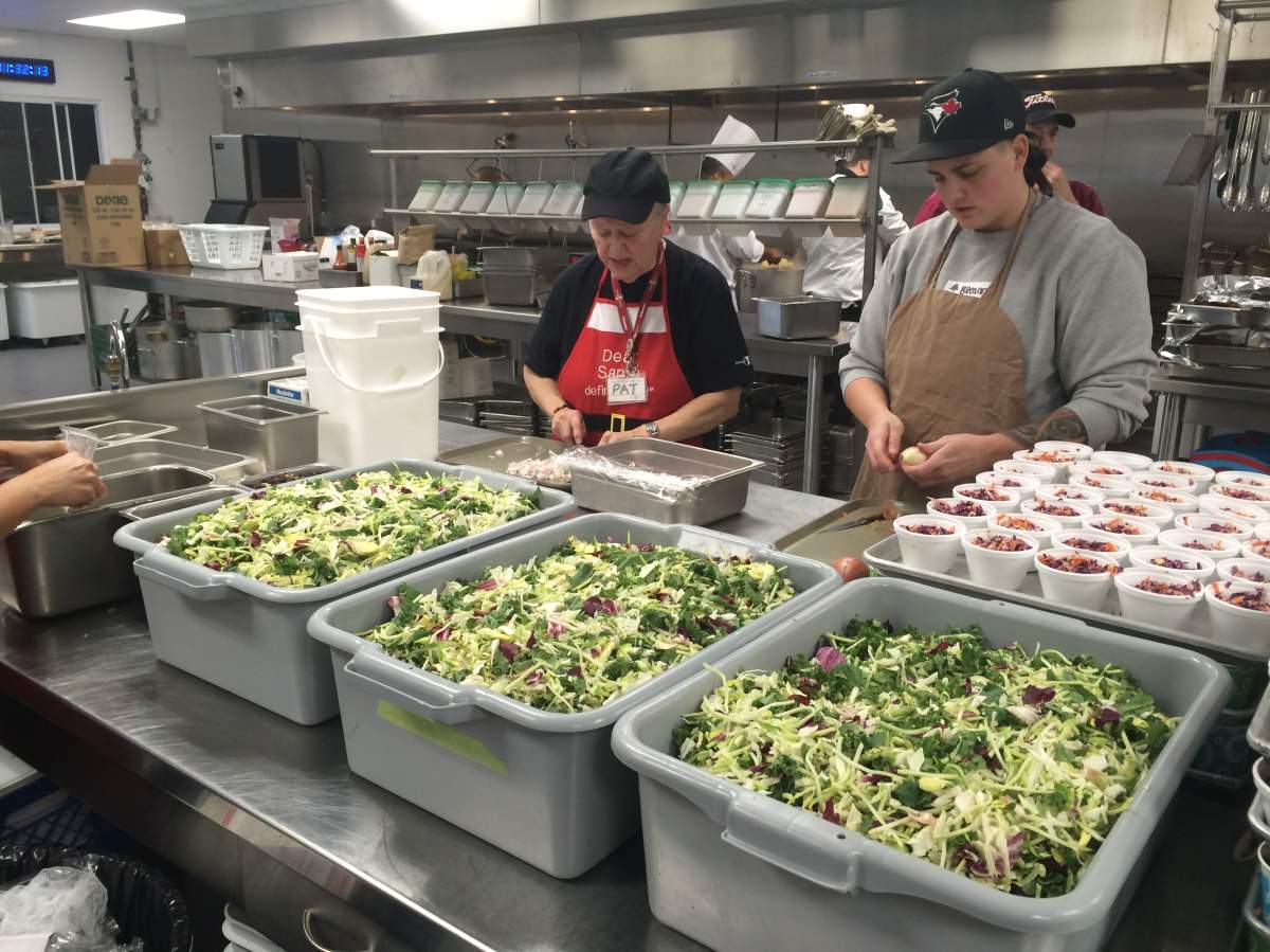 Roughly 600 guests took part in the meal that happened from 12 p.m. to 2 p.m.

