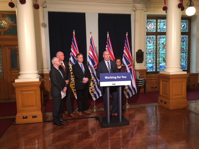 B.C. Premier John Horgan announced an independent review of 2017's fire and flooding season. 