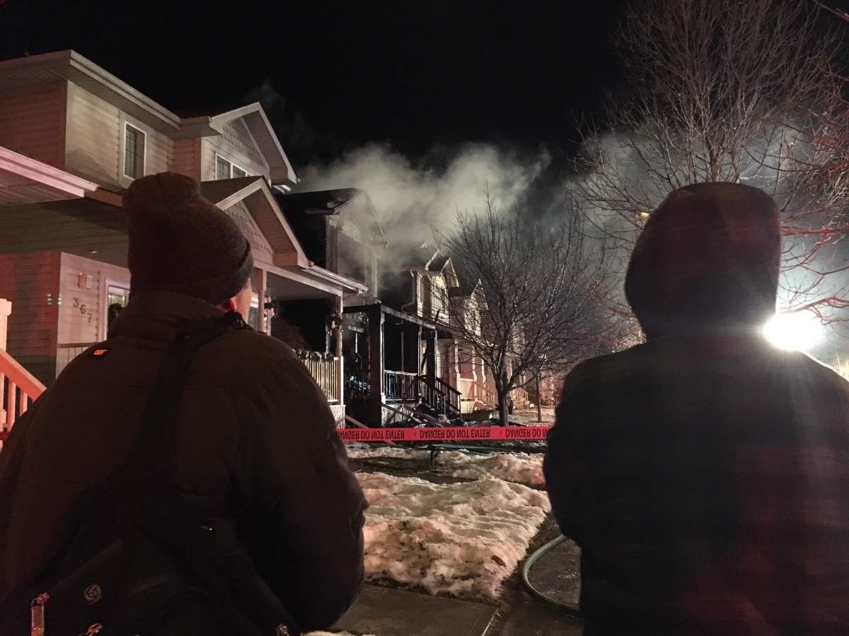 A home at 365 Silver Berry Road in southeast Edmonton suffered damage after a house fire early Thursday morning. December 14, 2017.