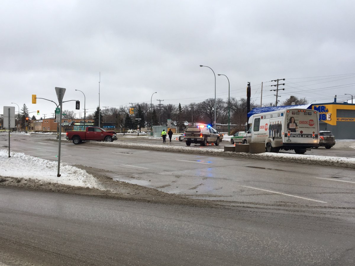 Police continue to investigate a crash that shut down a major Winnipeg intersection Wednesday.