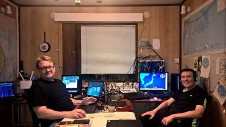 Vesa Rinkinen and Ismo Kauppi. AM Radio enthusiasts in Finland