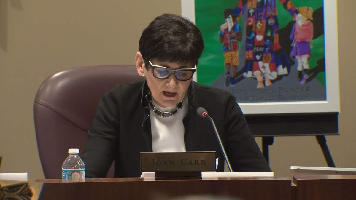 Edmonton Catholic Schools Superintendent Joan Carr in January 2017.