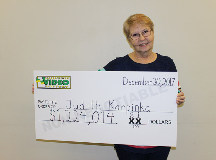 A Saskatoon woman won $1.2 million playing a progressive VLT machine.