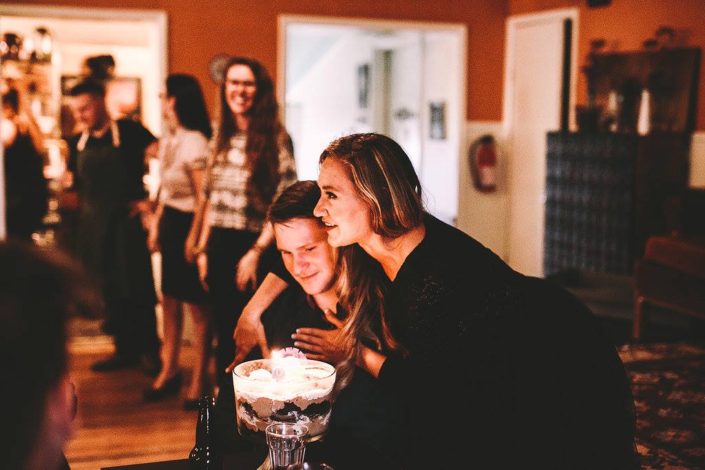 Riley Riddell and Katie Vinge-Riddell at The Happy Nun.