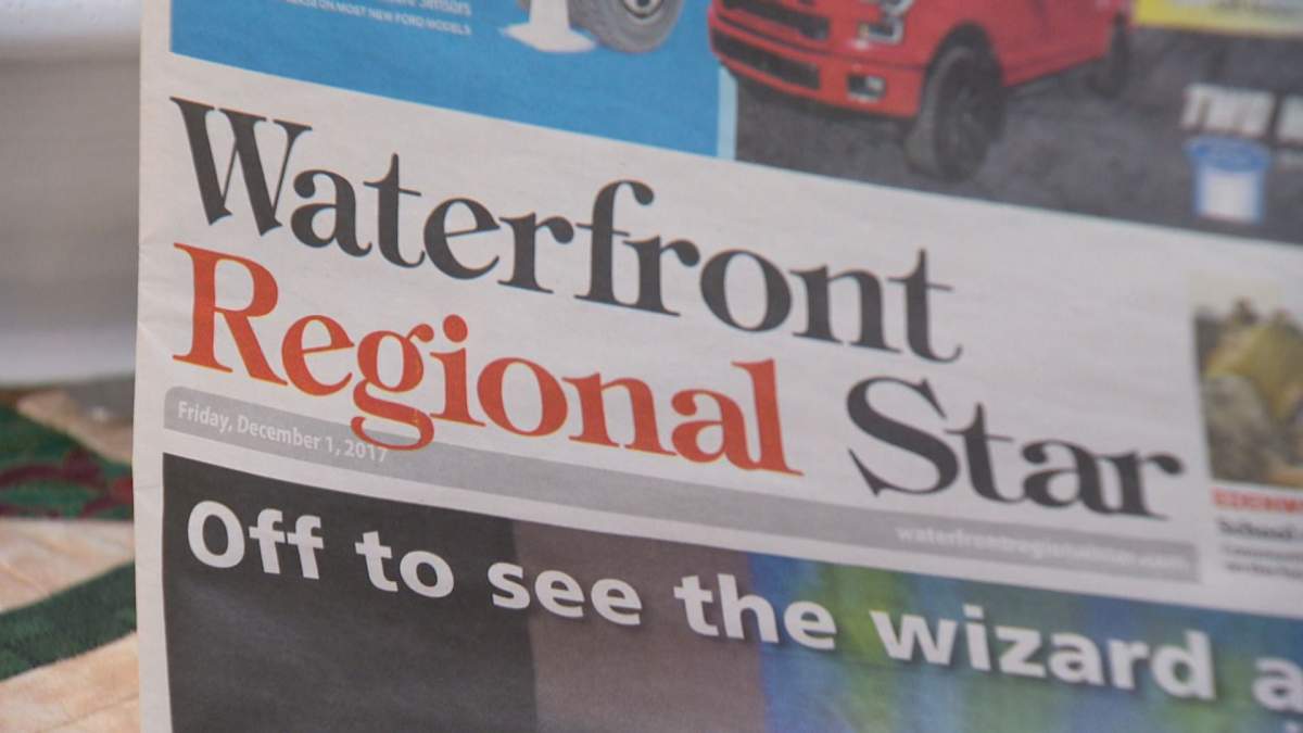 The Waterfront Regional Star's final issue was published on December 22.