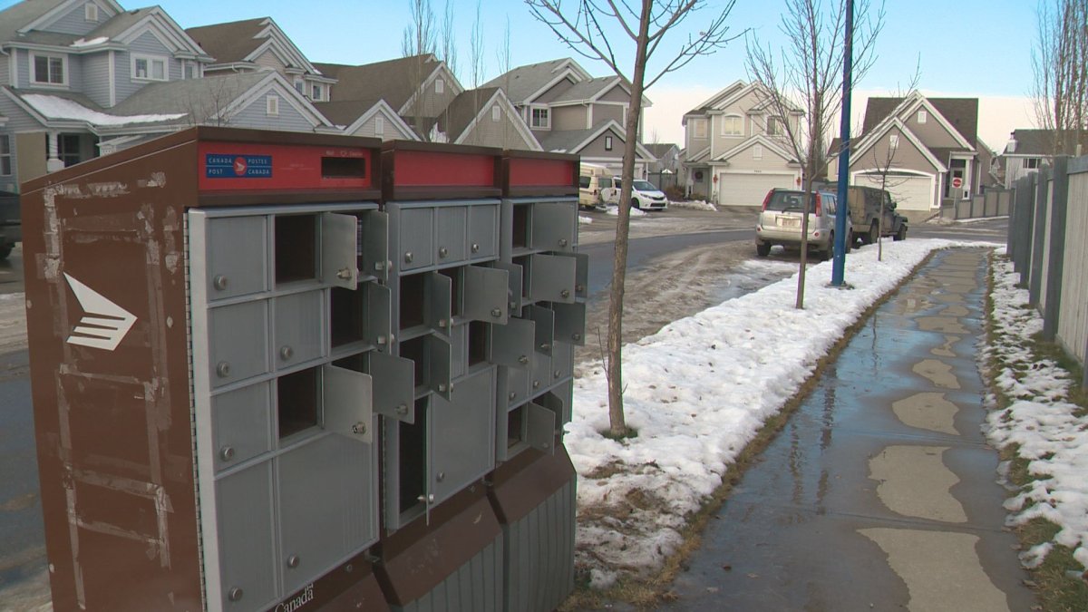 Block of mailboxes in south Edmonton busted open Edmonton Globalnews.ca