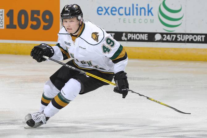 Max Jones lifts the London Knights over the Erie Otters - image