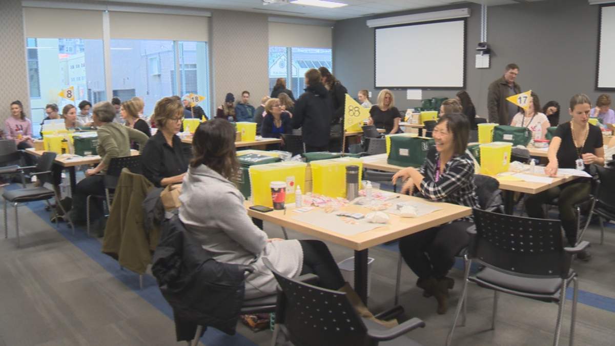 More than 400 youth headed to the Okanagan's free vaccination clinics for meningitis on Saturday. 