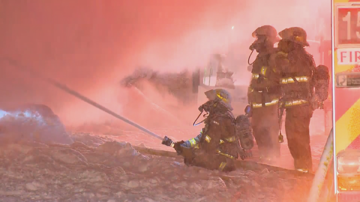 Fire crews battle mobile home park fire in city's northwest.