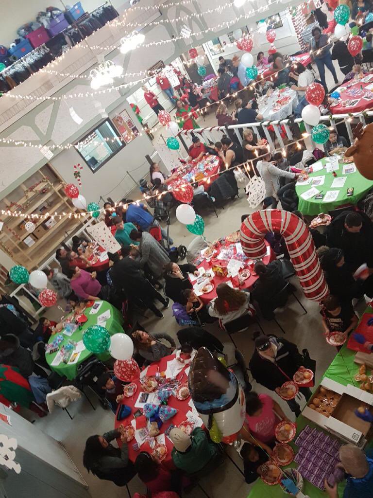 The Mustard Seed in Edmonton holds its annual Kids Christmas Party, Saturday, Dec. 9, 2017. 