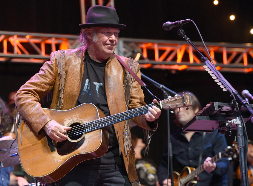Neil Young performs during the 30th Anniversary Bridge School Benefit Concert on October 23, 2016 in Mountain View, Calif.