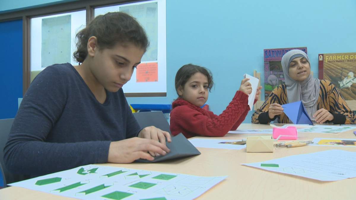 A program at Regina Public Library is offering new immigrants a chance to learn through the language of art. 