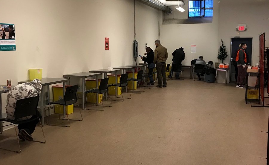 The new indoor location for Vancouver's Overdose Prevention Society.