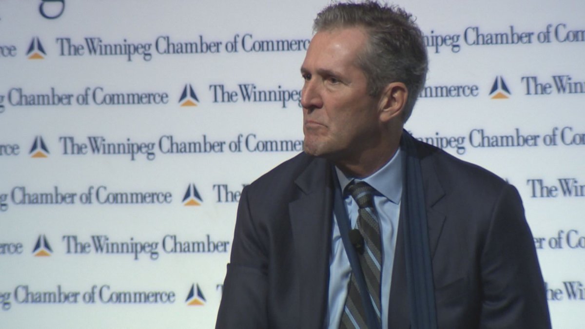 Premier Brian Pallister at the state of the province address.