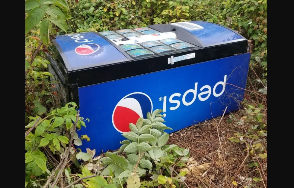 RCMP in Saint-Léonard, N.B. are asking for the public's help in locating the owner of a Pepsi vending machine found in a potato field southwest of Grand Falls.