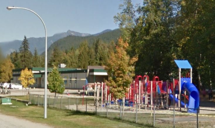 A playground at Columbia Park Elementary School in Revelstoke, B.C.
