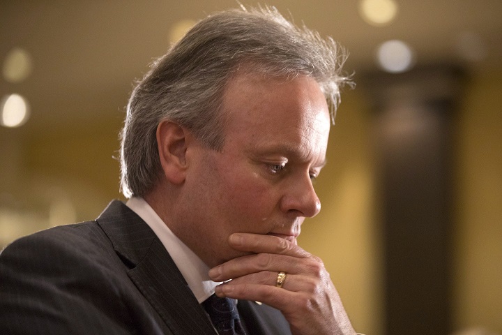 Bank of Canada Governor Stephen Poloz listens to remarks after addressing the Canadian Club of Toronto on Thursday December 14, 2017.