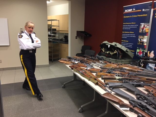 29 firearms were among the items seized during two search warrants conducted in Red Deer, Monday, Dec. 11, 2017. 
