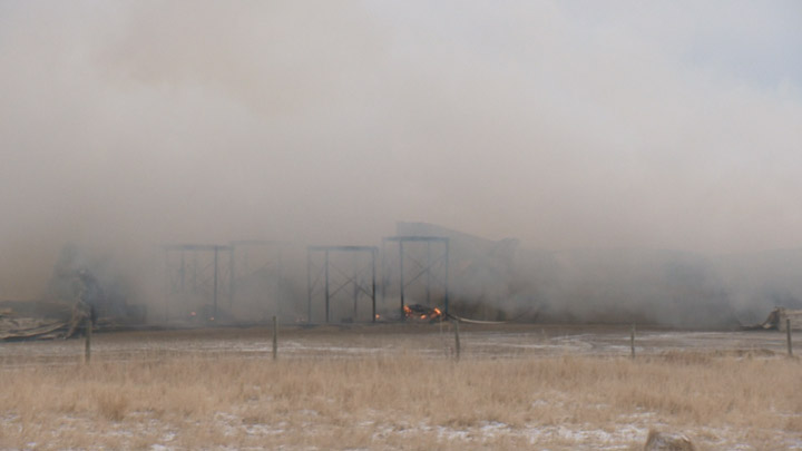 It is not yet known how many chickens died in a fire at a poultry farm near Regina Beach.