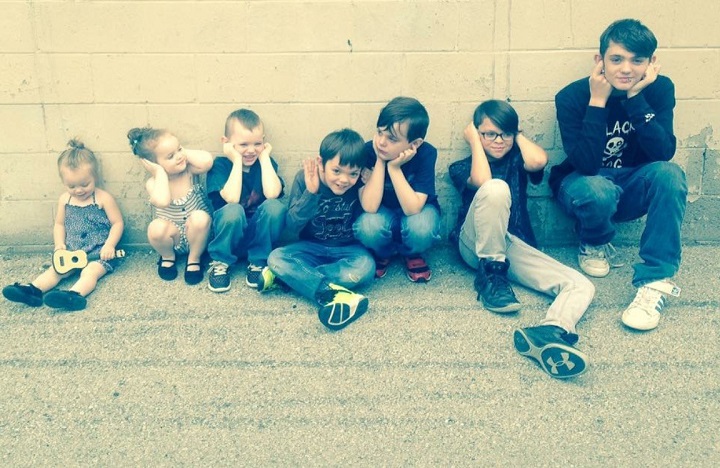 Remi Ranger and his six siblings.