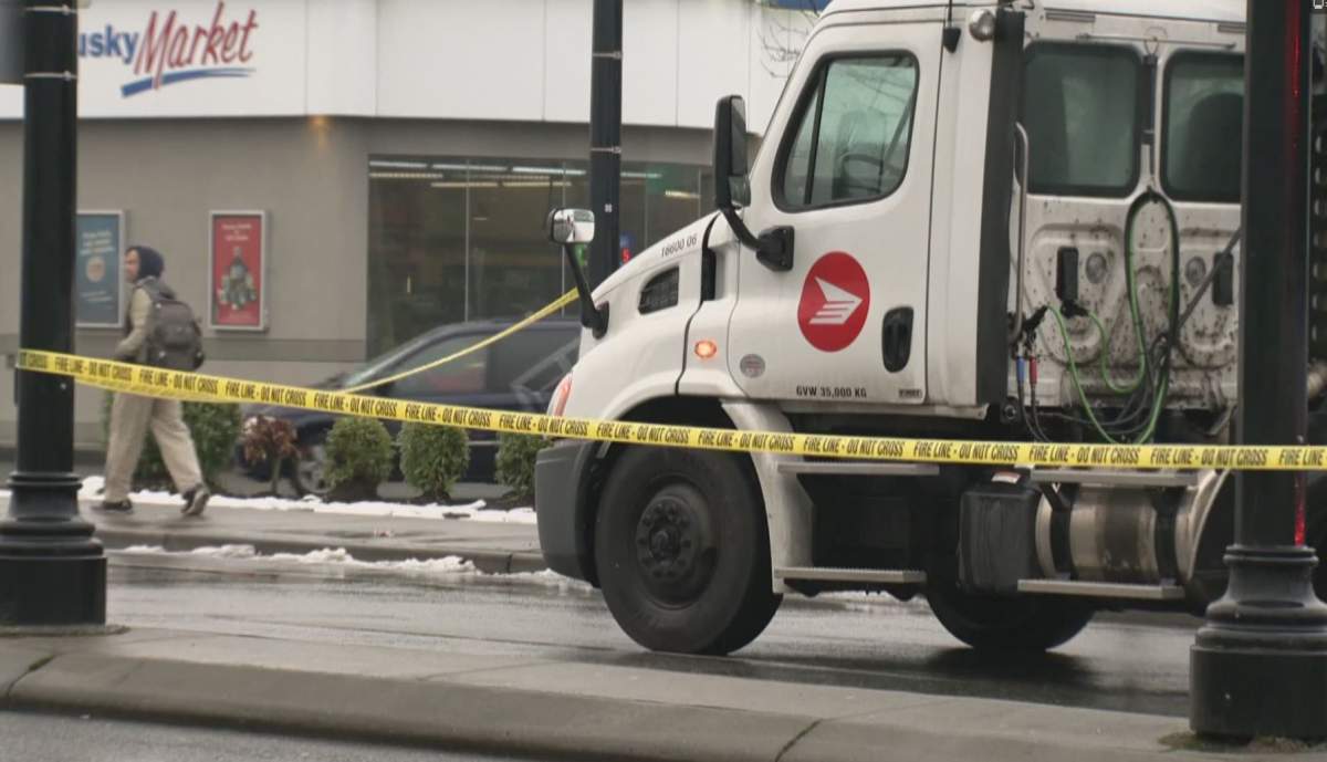 A pedestrian suffered life-threatening injuries following a collision in Richmond.