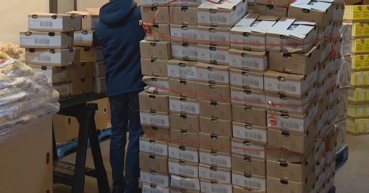 Thomas Fresh arranged for a truck load of produce to Confederation Mall for a healthy donation to the Salvation Army in Saskatoon.