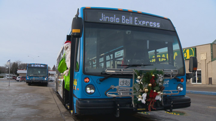 Saskatoon Transit is giving holiday shoppers an option for travelling between malls with the Jingle Bell Express.