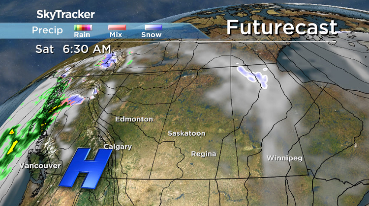 Saturday will be even sunnier as the full effects of an upper ridge moving in are felt.