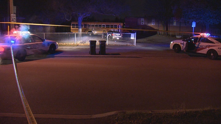 Scene of a police shooting in Scarborough Friday night. SIU have taken over the investigation.